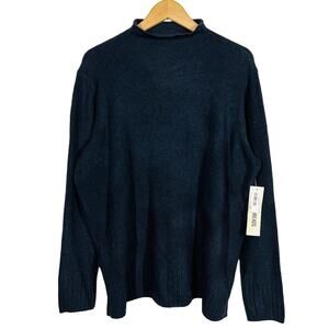 NEW! Goodthreads Lightweight Knit Pullover Casual Long Sleeve Black - XXL